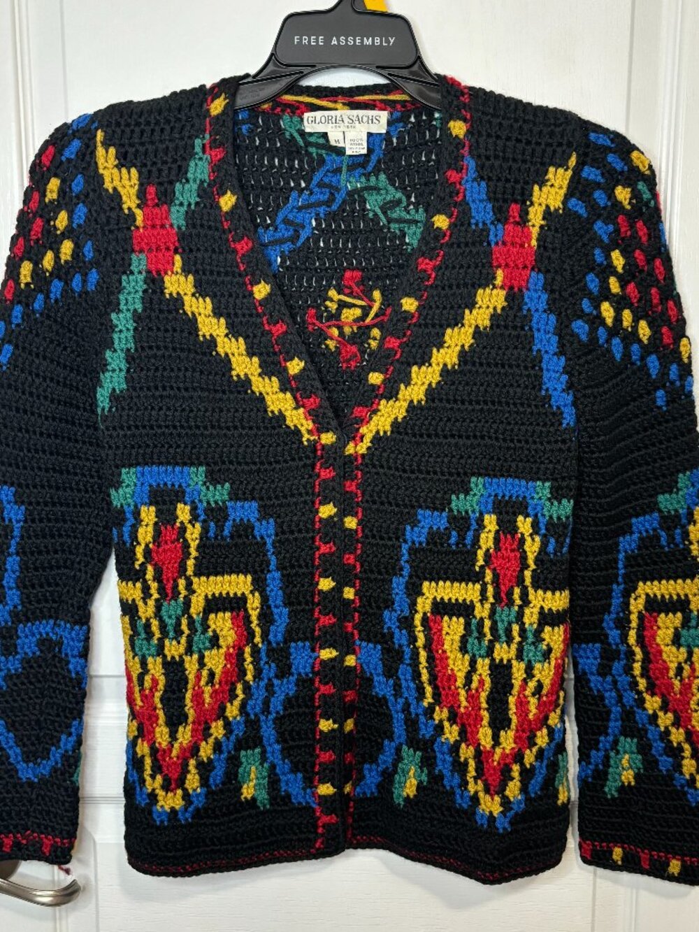Gloria Sachs New York Women's 100% Wool Cardigan, Size M